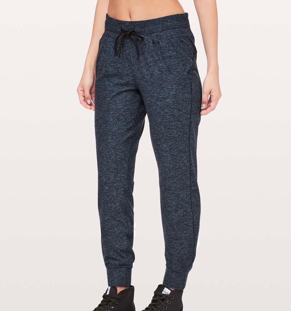 LULULEMON Ready to Rulu Jogger Sweatpants Heathered True Navy Black 6